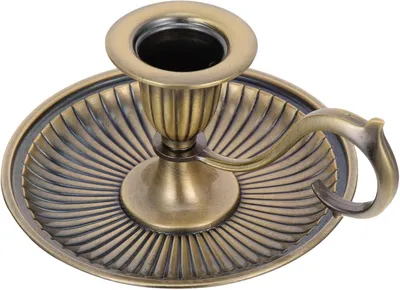 Obrázek produktu pro Držák na svíčky, vintage design, kovový stojan na svíčky s rukojetí, svícen, dekorace na svatební stůl, vhodný pro svatby a oslavy, bronzová barva