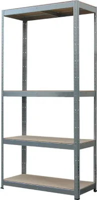 Immagine prodotto di Scaffale Racks, metallo, MDF, 4 ripiani, 750x300x1500 mm, max. 150 kg/ripiano