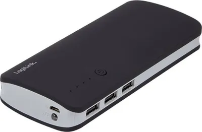 Produktbild von LogiLink Mobile Power Bank - Powerbank - 10000 mAh - 10 Watt - 2 A - 3 Ausgabeanschlussstellen (USB)