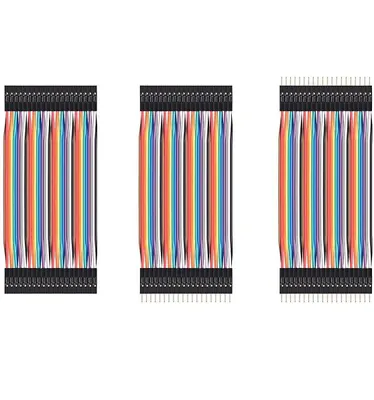 Produktbild von 40pin Jumper / Dupont Kabel Set, je 1x F-F / M-M / F-M, 10cm