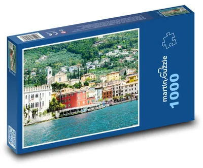 Produktbild von Puzzle 1000 Küste des Gardasees - martinpuzzle