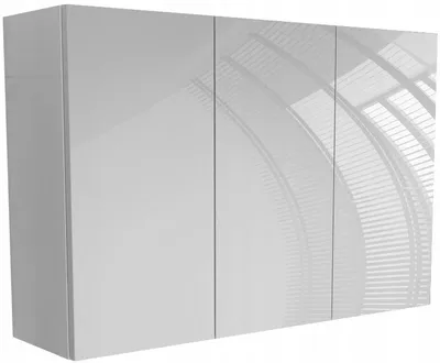 Zdjęcie produktu dla wisząca szafka łazienkowa 90 x 60 do łazienki biały mat + POŁYSK