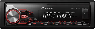 Produktbild von Pioneer MVH-280FD, Schwarz, 1 DIN, 400 W, Android, iOS, Entfernbar, AAC, MP3, WAV, WMA
