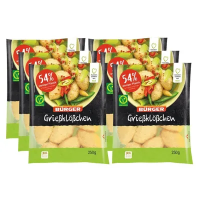 Produktbild von Bürger - Grießklößchen, 6 x 250 g Beutel
