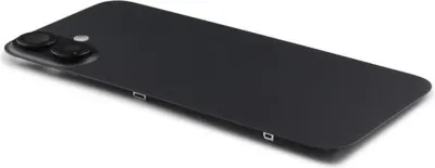 Produktbild von Original Pulled Akkudeckel Backcover Inkl. Kameralinse & Wireless Charging Schwarz für iPhone 16 Plus & Werkzeug