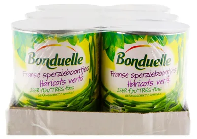 Obrázek produktu pro Bonduelle fazole s třásněmi extra tuhé, 6 x 800 g, křupavé zelené fazole