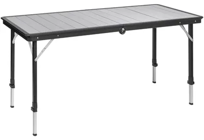 Produktbild von Brunner Dinemic 6 - Klappbarer Campingtisch aus Aluminium 143x70 cm, Höhenverstellbar 56-85 cm, 6 Plätze