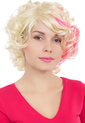 Produktbild von WIG ME UP Perücke, Locken, blond, pink, GFW961-613TF2315