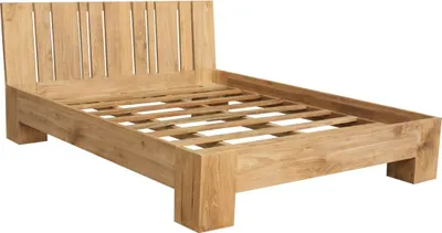 Produktbild von Teako Design Doppelbett Ramsberg Teakholz Massiv 214x166cm