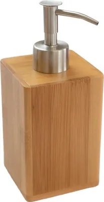 Produktbild von Bagnoxx Seifenspender Bambus  200ml Volumen Pumpspender, Seifendosierer, nachfüllbar