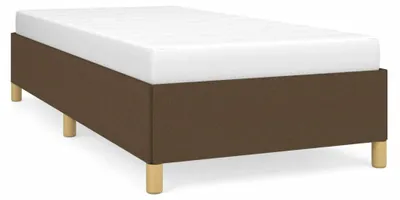 Produktbild von vidaXL Bettgestell ohne Matratze Dunkelbraun 100x200 cm Stoff