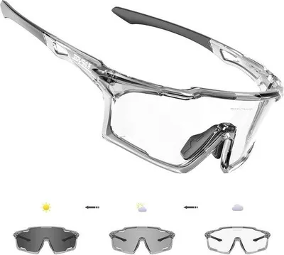 Produktbild von Famanu Photochrome Fahrradbrille UV400-Schutz - Transparent
