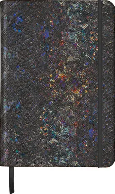 Produktbild von Clairefontaine 4x Notizbuch A5 72 Blatt 90g liniert Lazer schwarz 400112C