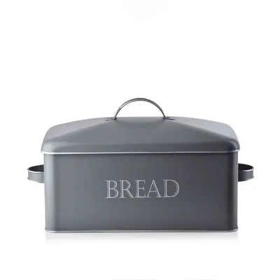 Produktbild von Brotkasten SANDY VINTAGE grau 39x18x21 cm HOMLA