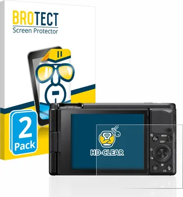 Produktbild von 2x Für Sony ZV-1 / ZV-1A Schutzfolie BROTECT Displayschutz Display Schutz Folie Klar Transparent