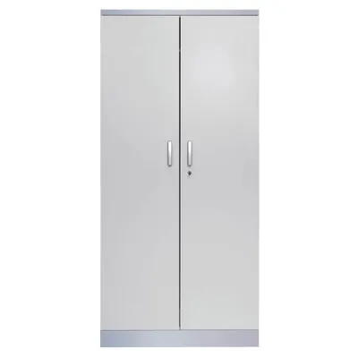 Produktbild von Gürkan Stahlschrank 100123 lichtgrau, weißaluminium 92,0 x 42,0 x 195,0 cm
