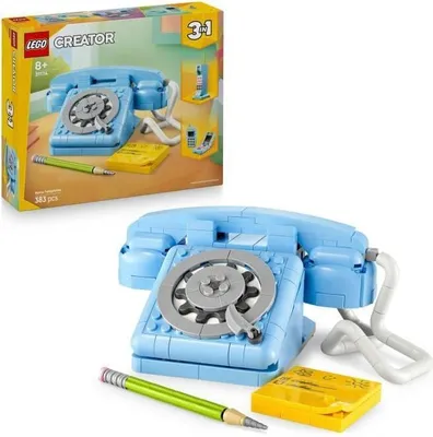 Obrázek produktu pro LEGO Creator 3 v 1 31174 Retro telefon, stavebnice pro děti od 8 let, 383 dílků, 3 modely
