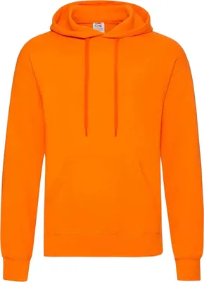 Productafbeelding van Fruit of the Loom - "Classic" hooded sweatshirt voor heren/dames, uni model, artikelnummer RW7512 (maat S) (oranje)