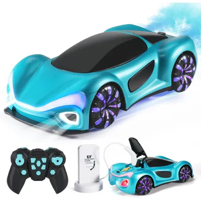 Produktbild von families Ferngesteuertes Auto ab 3 4 5 6 Jahre Junge Mädchen,2.4G RC Auto Spielzeug mit Lichtspray & Sound,Kinderspielzeug ab 4-12 Jahre Geschenke