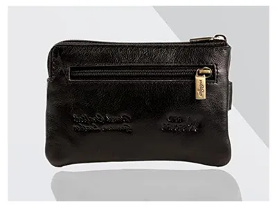 Produktbild von 2in1 Schlüsselmäppchen aus Leder mit Geschenkbox, Autoschlüssel Tasche, Schlüsseletui, RFID Kartenetui mit 4 Fächern, Schlüsseltasche mit mehreren Fächern