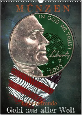 Immagine prodotto di Monete - Monete da tutto il mondo (calendario da parete 2026, formato A3 verticale), calendario mensile CALVENDO