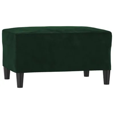 Image de vidaXL Tabouret de pied vert foncé 70x55x41 cm velours