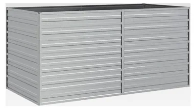 Produktbild von Metall Hochbeet Garten Pflanzkübel, 160x80x77cm, verzinkter Stahl, für Gemüse, Blumen, Terrasse