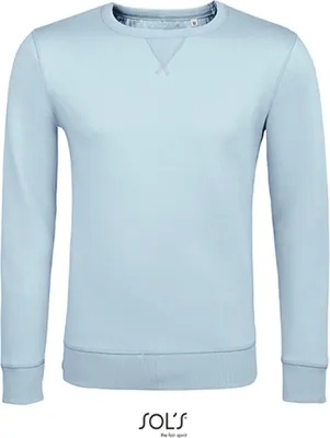 Produktbild von SOLs 02990 | Herren Sully Sweatshirt - Farbe: Creamy Blue - Größe: XS