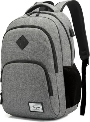 Produktbild von MODFU Groß Rucksack Herren, Laptop Rucksack Wasserdicht 17 Zoll Schulrucksack Laptoptasche mit USB Ladeanschluss Anti Diebstahl Business Arbeit Reisen Rucksack für Teenager Jungen herren (Grau)