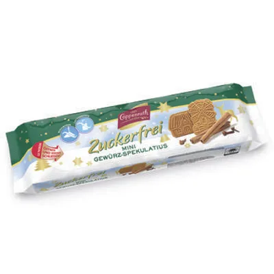 Zdjęcie produktu dla Ciasteczka Korzenne Spekulatius Mini Bez Cukru I Laktozy 150 G