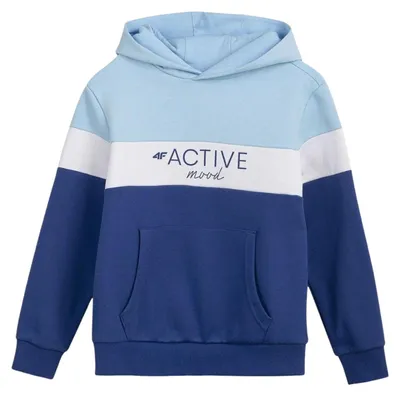 Obrázok produktu pre 4F - „HJL22 JBLD002“ Mikina s kapucňou pre deti PP123 (122) (modrá)