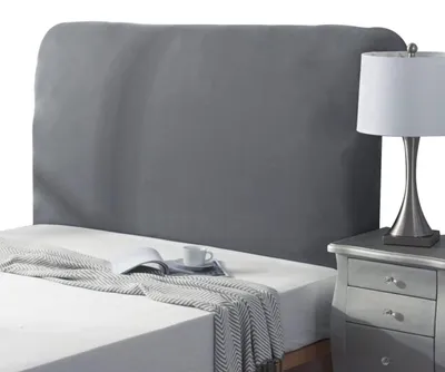 Obrázek produktu pro Potah na čelo postele, elastický, pro postele o šířce 150-170 cm, barva šedá