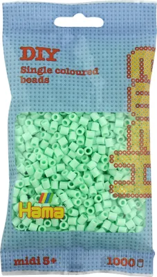 Produktbild von HAMA Bügelperlen midi pastell-mint im Beutel 1.000 Bügelperlen