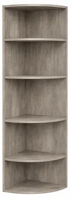 Produktbild von Hoppa! | Eckbücherregal | 4 Ebenen - Holz - Braun | 30 x 30 x 130 cm