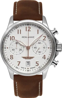 Produktbild von Iron Annie 5876-4 Herren Uhr Armbanduhr Quarz Edelstahl Leder