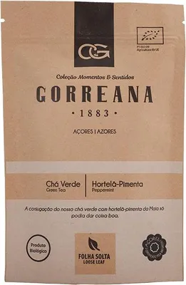 Obrázek produktu pro Gorreana Zelený sypaný azorský čaj s mátou peprnou 80 g