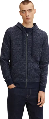 Produktbild von Tom Tailor Herren Sweatjacke 14552-M, 14552-XL, 14552-XXXL TOM-1033588 navy offwhite inject stripe M