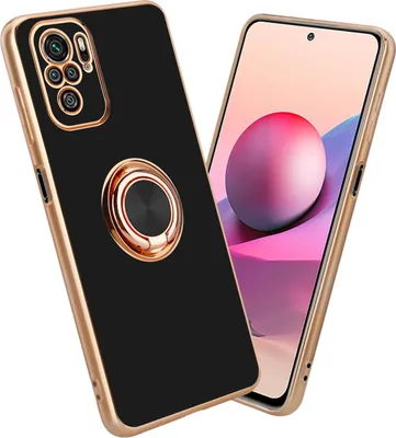 Produktbild von Cadorabo Schutzhülle für Xiaomi RedMi NOTE 10 4G / RedMi NOTE 10S Hülle in Schwarz Etui Case Cover Kameraschutz
