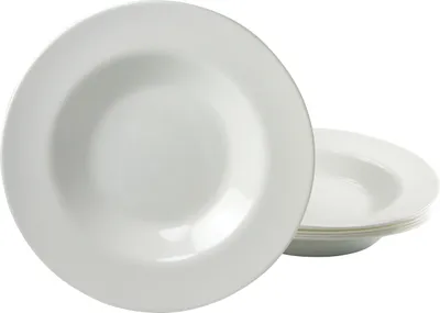 Produktbild von CreaTable, 15866, Italien Party Weiss, Pastateller 6-tlg, Glasware