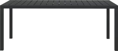 Produktbild von vidaXL Gartentisch Schwarz 185x90x74 cm Aluminium und WPC