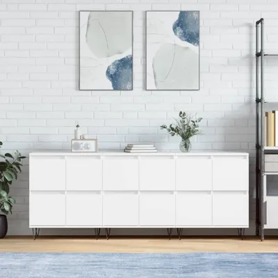 Produktbild von Sideboards 3 Stk. Weiß Holzwerkstoff