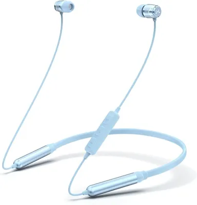 Produktbild von Bluetooth Kopfhörer mit Nackenbügel drahtlose Ohrhörer HiFi Stereo In Ear Headset mit Mikrofon geräuschisolierende Sport Kopfhörer blau