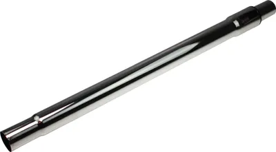 A single chrome-plated vacuum cleaner extension tube is shown against a white background.