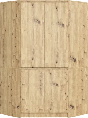 Produktbild von Kleiderschrank Artisan Eiche 100 cm 4 Türen 6 Regalböden B100xH180xT50 cm