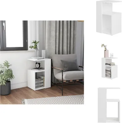 Immagine prodotto di vidaXL Tavolino bianco 36x30x56 cm in legno - Tavolini