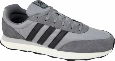 Produktbild von Adidas Run 60s 3.0 Classic Retro Sneaker Sportschuhe grau/schwarz/weiss IE3827, Schuhgröße:41 1/3 EU