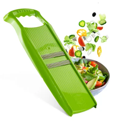 Immagine prodotto di Original Börner Roko PowerLine - Affettatrice di frutta e verdura per strisce sottili Affettatrice di verdure Affettatrice a Julienne, Colore:Arancione