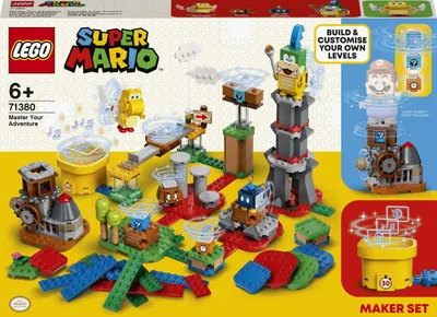 Produktbild von LEGO 71380 Super Mario Baumeister-Set für eigene Abenteuer, Erweiterungsset, baubares Spiel