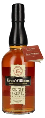 Image de Evan Williams SINGLE BARREL Vintage 2015 43,3% Vol. 0,7l