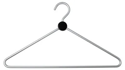 Productafbeelding van Solidchoice - Set van 3 Aluminium Kledinghangers